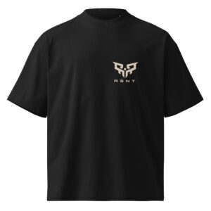 Unisex organic oversized high neck t-shirt